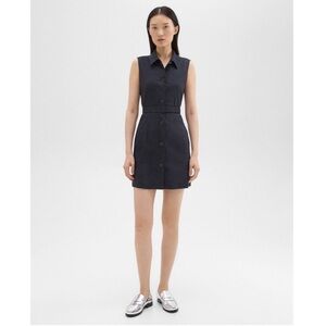 NWT Theory belted linen dress in Concord